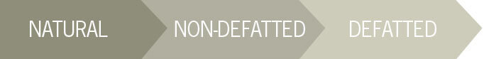 Natural, Non-Defatted, Defatted